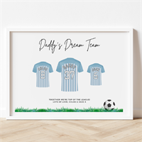 Dream Team Personalised Football Print