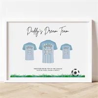 Dream Team Personalised Football Print