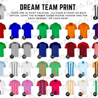 Dream Team Shirt Options - click for full image.