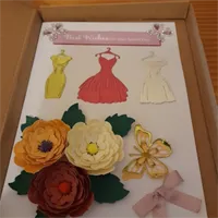 Dresses And Flowers Best Wishes Card. 5 gallery shot 14