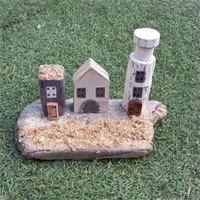 Driftwood Coastal Scene Unique Handmade