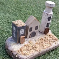 Driftwood Coastal scene unique handmade 4