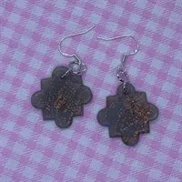 Dusk shimmer moroccan tile dangles