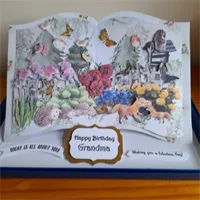 Easel country side story book Happy Birt 3
