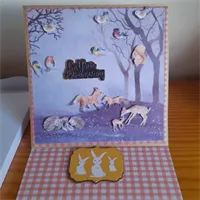 Easel woodland Happy Anniversary card 4