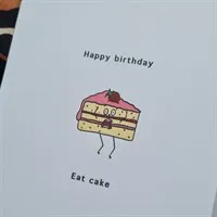 Eat Cake, Handmade Birthday Card gallery shot 9