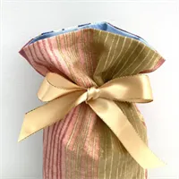 Eco Friendly Colourful Striped Gift Bag Bow 3