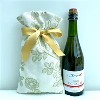 Eco friendly Embroidered Linen Gift Bag 2
