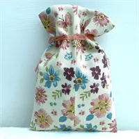 Eco Friendly Floral Fabric Gift Bag Back 2