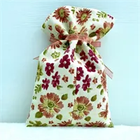 Eco Friendly Floral Fabric Gift Bag Back 8