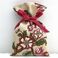 Eco Friendly Floral Linen Gift Bag