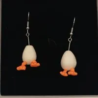 Eggbert Egg Polymer Clay Earrings
