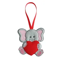 Elephant Heart Hanger Or Magnet 1