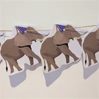 Elephant Party Bunting 1