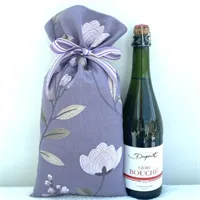 Embroidered Purple Floral Gift Bag 3