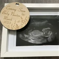 Engraved Wooden Baby Announcement 3