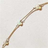 Ethiopian Opal 14kt filled gold choker