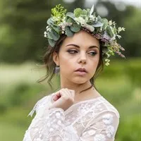 Eucalyptus Faux Flower Bridal Crown