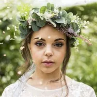 Eucalyptus Faux Flower Bridal Crown portrait