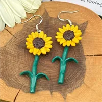 Fabulous Sunflower Earrings 1 gallery shot 6