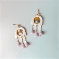 Fairycore Floral Dangle Earrings 1 gallery shot 5