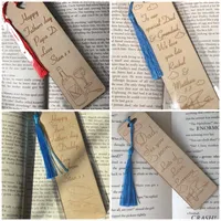 Father’s Day personalised bookmark laser 3