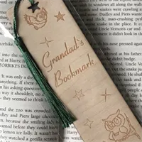 Father’s Day personalised bookmark laser 5