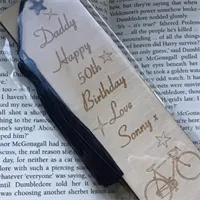 Father’s Day personalised bookmark laser 6