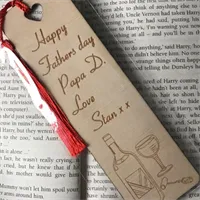 Father’s Day personalised bookmark laser 10 gallery shot 13