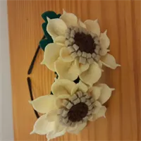 Felt Sunflower Hair Fashion Accessory,