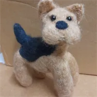 Felted Dog-felted Animal Sculpture,