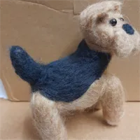 Felted dog-Felted Animal Sculpture,Needl 3