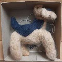 Felted dog-Felted Animal Sculpture,Needl 6