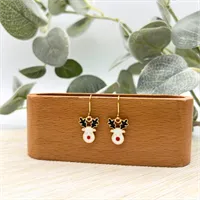 Festive Holiday Enamel Charm Earrings 4