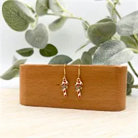Festive Holiday Enamel Charm Earrings 5