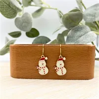 Festive Holiday Enamel Charm Earrings 7