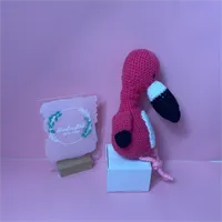 Flamingo crochet toy 2