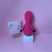 Flamingo crochet toy 3