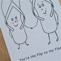 Flip Flop greeting card