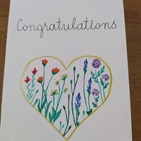 Floral Congratulations Card