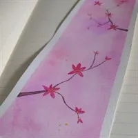 Floral Watercolour Bookmark