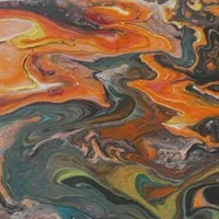 Flow; Acrylic on Watercolour paper close up detail gallery shot 13