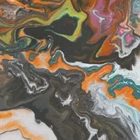 Flow; Acrylic on Watercolour paper painting detail