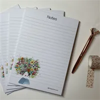 Flowers In Her Hair Notes Notepad