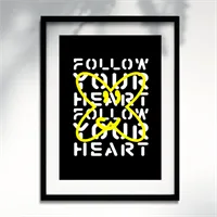 Follow Your Heart - A3 Print
