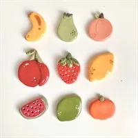 Fruity Friends Clay pins gallery shot 14