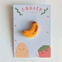 Banana lapel pin