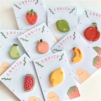 Fruity Friends Clay Lapel Pins