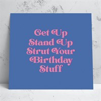 Get Up Birthday Card
