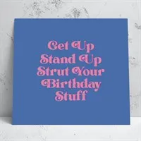 Get Up Birthday Card